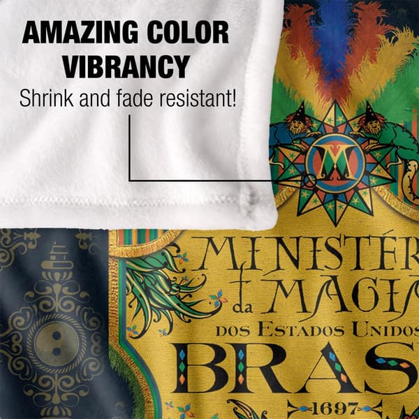 Fantastic Beasts Ministerio Da Magia Blanket
