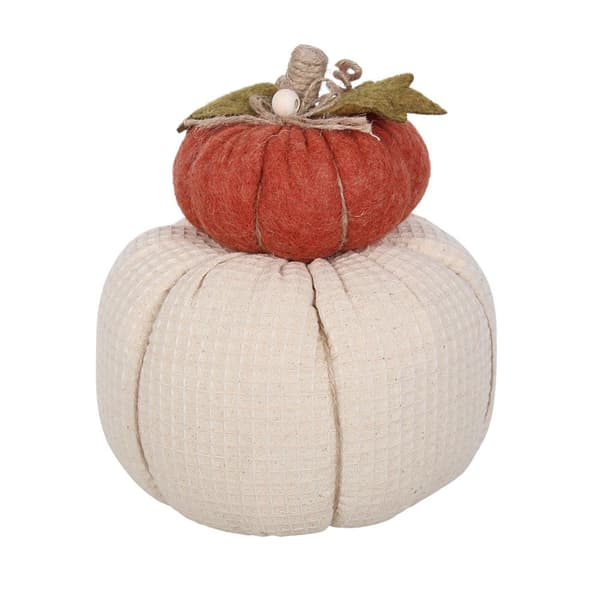 Something Different Fabric Stacked Pumpkins Decoration
