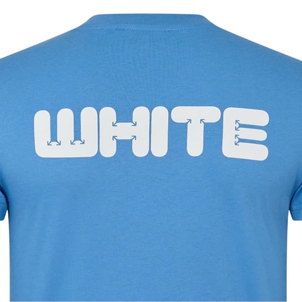 Off White Slim T-shirt i bomuld til mænd