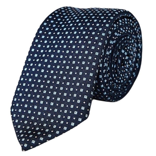 Boss Geometric Pattern Microfibre Tie