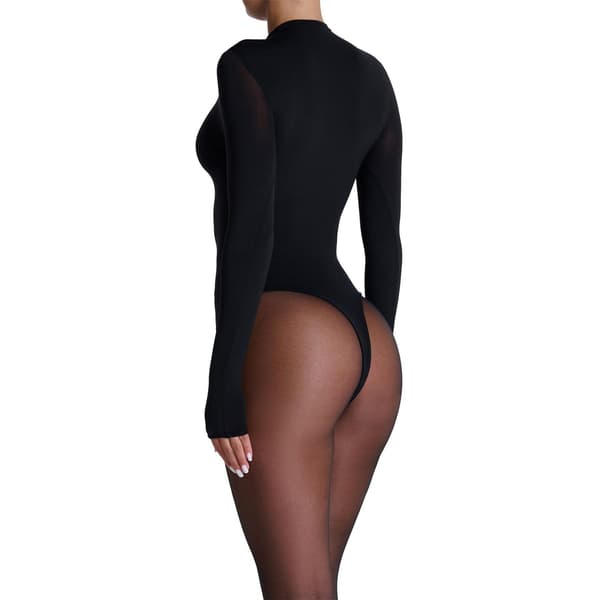 Naked Wardrobe Dam Mock Neck Bodysuit