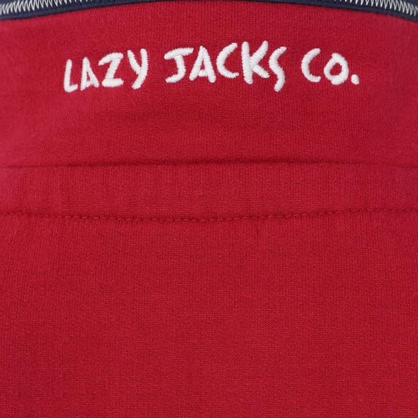 Lazy Jacks Boys Striped Quarter Zip Sweatshirt