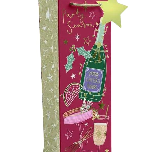 Giftmaker Merry Little Christmas Bottle Bag