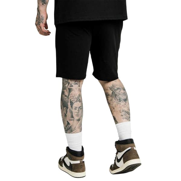 SikSilk Herr Essential Broderad Logotyp Sweatshorts