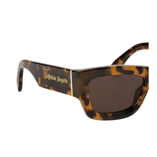 Palm Angels Mens Auberry Rectangular Tortoise Shell Sunglasses