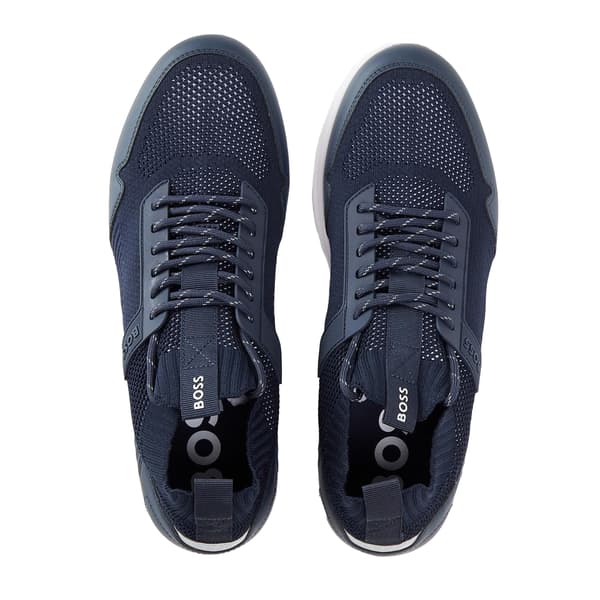 Boss Mens Extreme Leather Low Cut Trainers