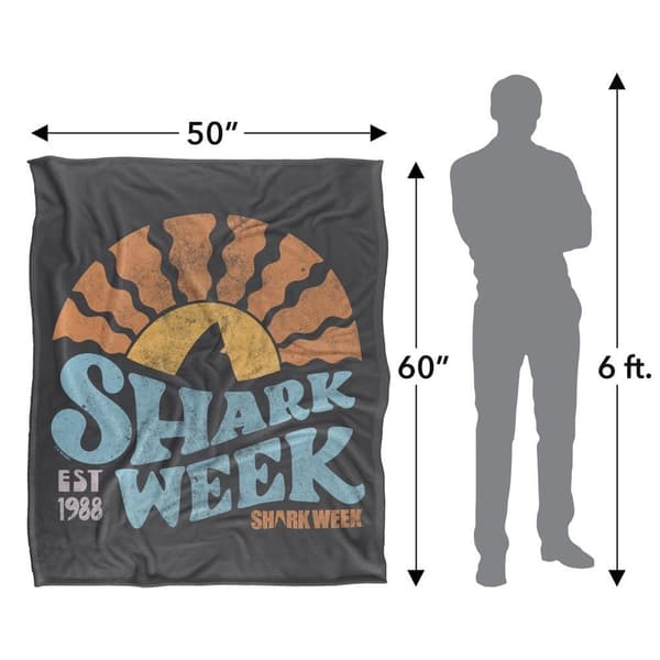 Shark Week Lino Sunset Soft Touch Blanket