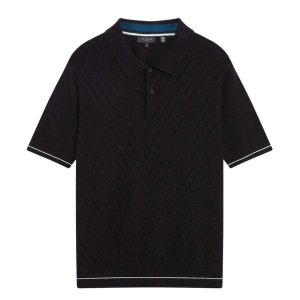 Ted Baker Mens Chevron Collared Polo Shirt
