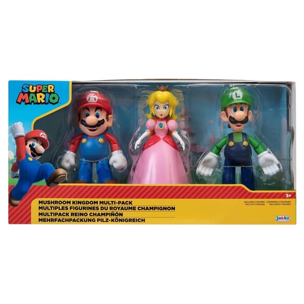 Super Mario Mushroom Kingdom Actionfigurset (3-pack)