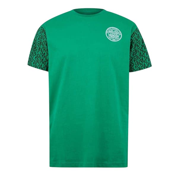 Source Lab Mens Celtic Branded Sleeve T-Shirt