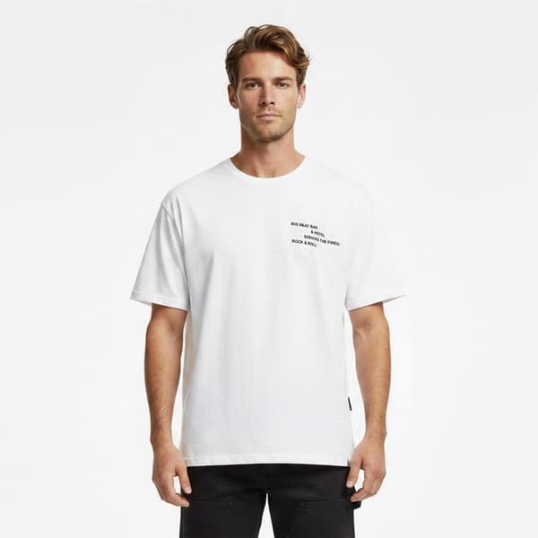 Pretty Green T-shirt med tekst til mænd