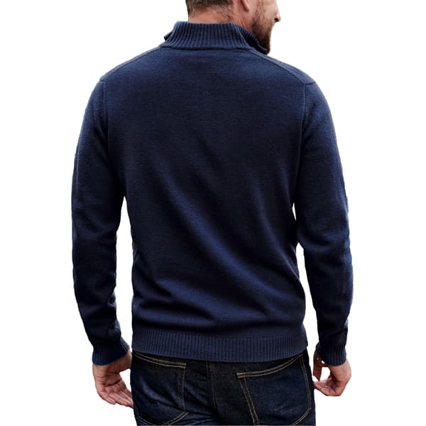 WoolOvers Mens Lambswool Zip Neck Jumper