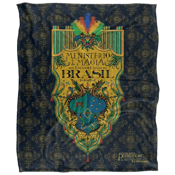 Fantastic Beasts Ministerio Da Magia Blanket