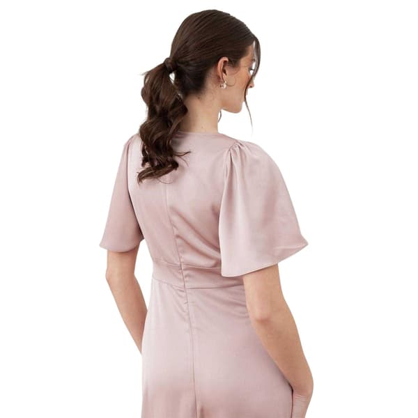 Maya Deluxe Dam Satin Ärmlös Brudtärne Maxiklänning