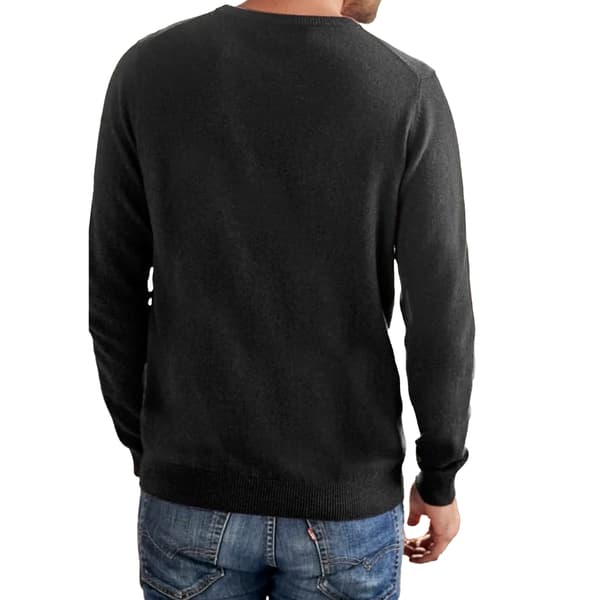 WoolOvers Mens Plain Cashmere Crew Neck Jumper