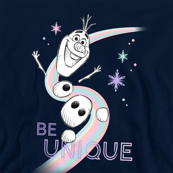 Frozen Childrens/Kids Be Unique Olaf Rainbow Pullover Hoodie