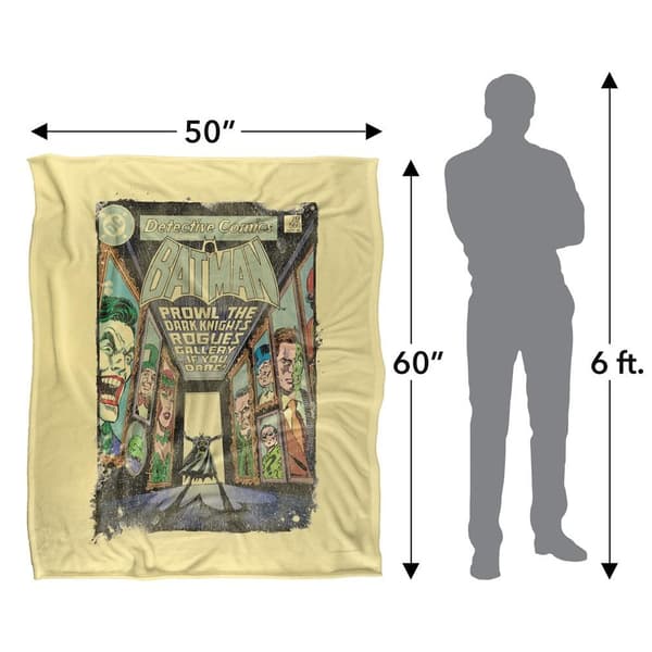 Batman Prowl The Gallery Comic Cover Blanket