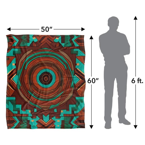 JQ Licensing James Piazza 2 Silky Aztec Supersoft Blanket