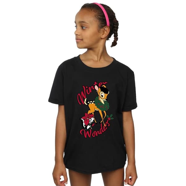 Bambi Flickor Vinterunderverk T-shirt i bomull