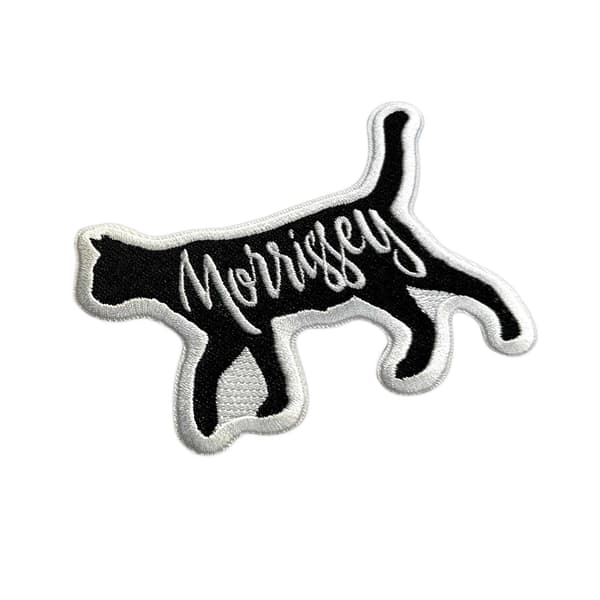 Morrissey Logo Woven Cat Iron On Patch