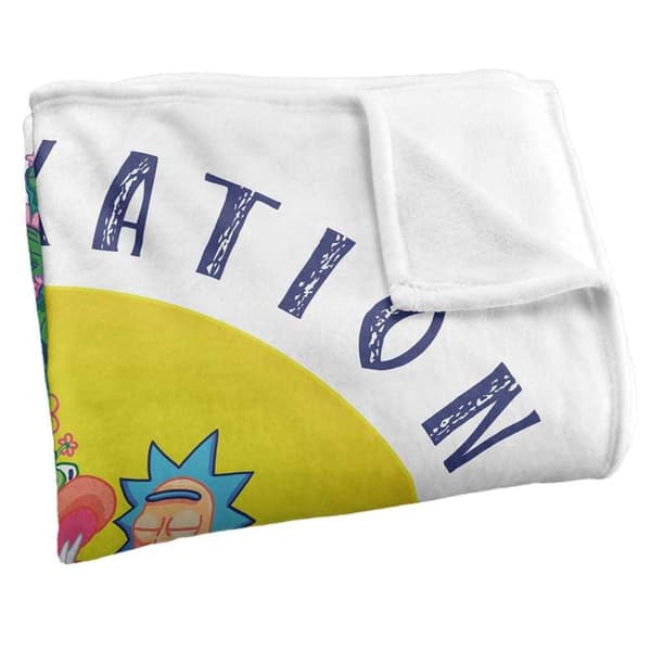Rick And Morty Ricklaxation Soft Touch Blanket
