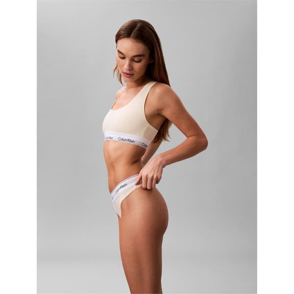Calvin Klein Naisten Logo Puuvillasekoite Stringit