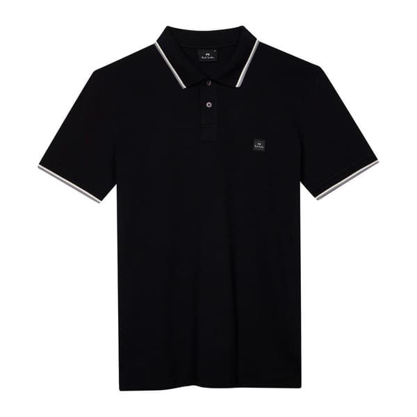 Paul Smith Herr Patch Cotton Logo Pikétröja