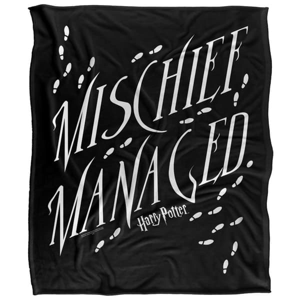 Harry Potter Mischief Managed Text Blanket
