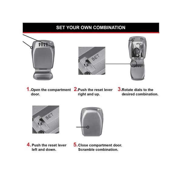 Master Lock 5415e Wall-mounted Reinforced Key Lock Box