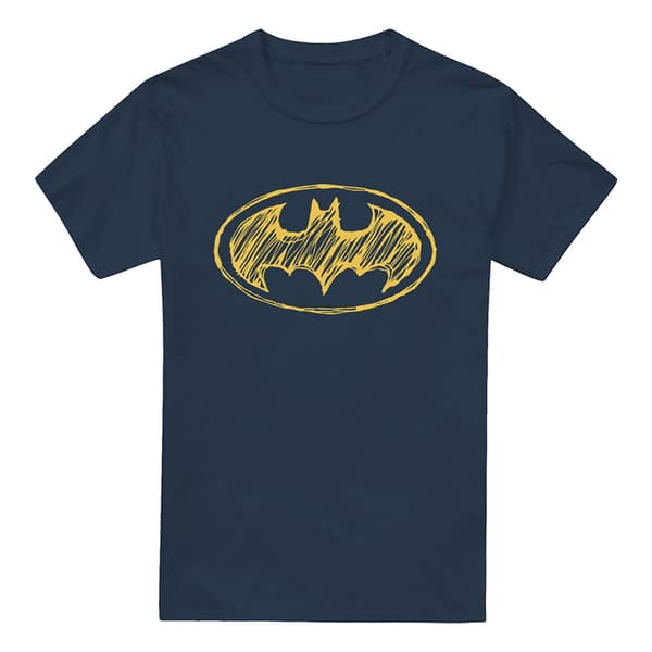 Batman Mens Scribble Logo T-Shirt