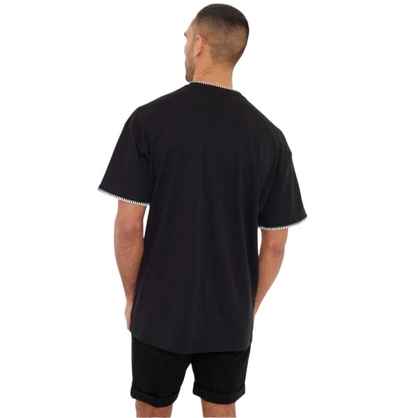 Threadbare Mens Zig Zag Knitted Regular T-Shirt