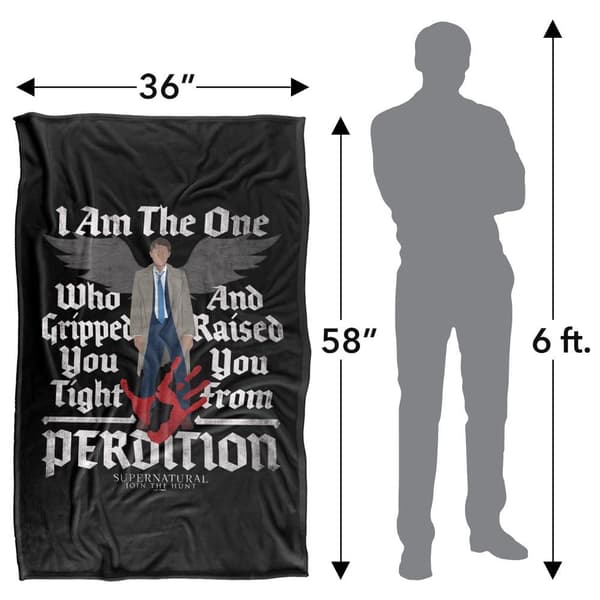 Supernatural Castiel Raised From Perdition Soft Touch Blanket