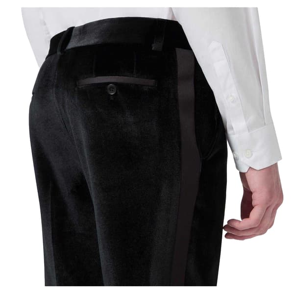 Twisted Tailor Miesten Sametti Flat Fronted Smokkihousut