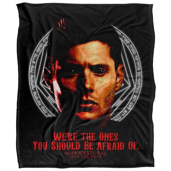 Supernatural Dean Winchester Afraid Soft Touch Blanket