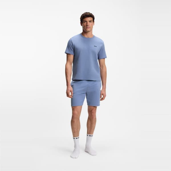 Boss Mens Waffle Knit Structured Pyjama Top