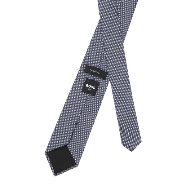 Boss Mens Geometric Pattern Silk Formal Tie
