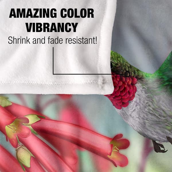 Royce McClure Silky Hummingbird Supersoft Blanket