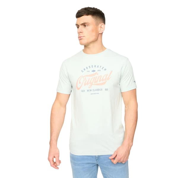 Crosshatch Tryplex T-shirt i bomull för män (5-pack)