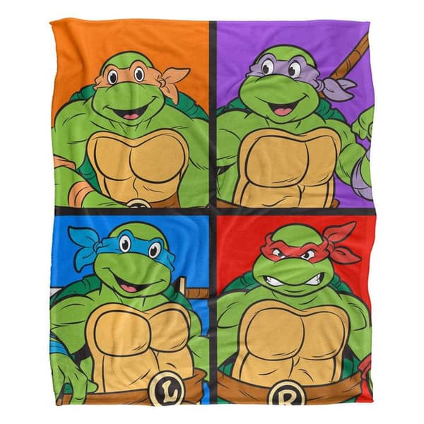 TMNT Silky Tiles Supersoft Blanket