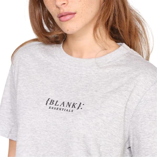 Blank Essentials T-shirt med logotyp för damer