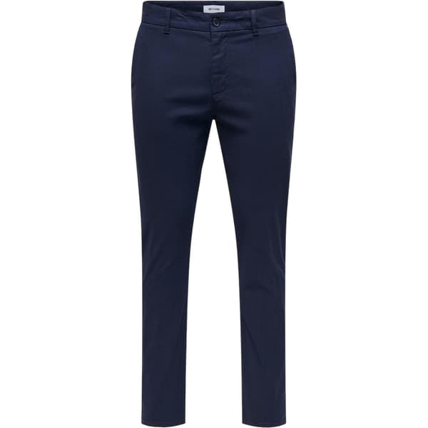 Only Mens Plain Slim Trousers