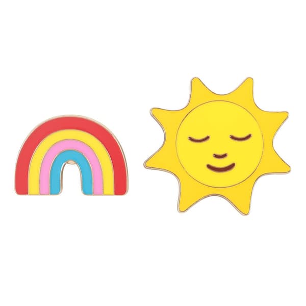 Something Different Rainbow & Sunshine Badge Set
