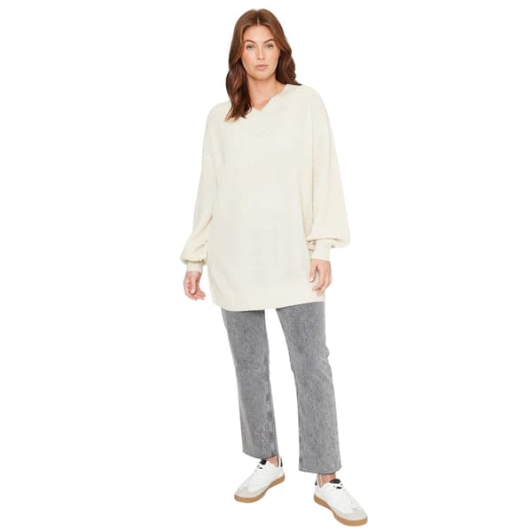 Be You Dam/Dam V-ringad Oversized Tunika Topp
