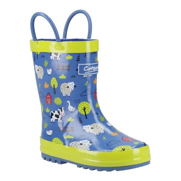 Cotswold Barn/Barn Puddle Farm Animals Pull-On Wellington Boots