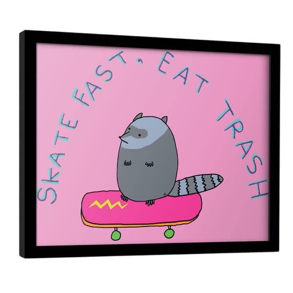 Lousy Drawings Skate Fast Framed Poster