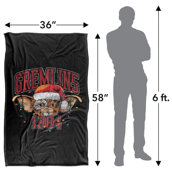 Gremlins Varsity Christmas Blanket