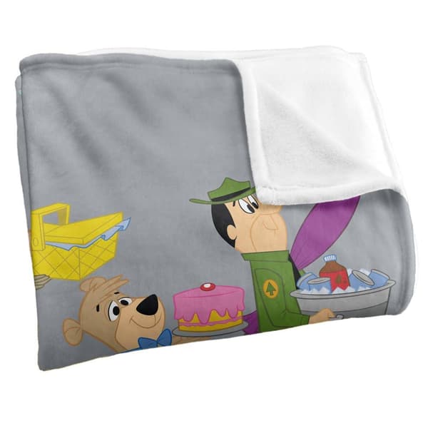 Yogi Bear Marching To The Picnic Soft Touch Blanket