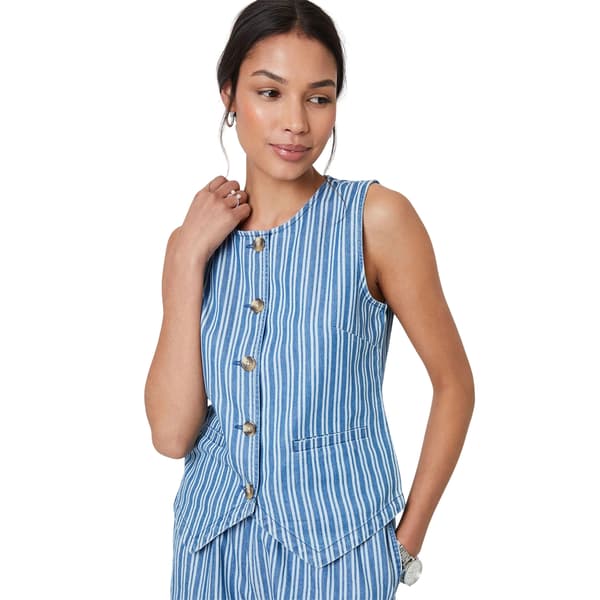 Threadbare Dam Fifi Ärmlös Jeansväst