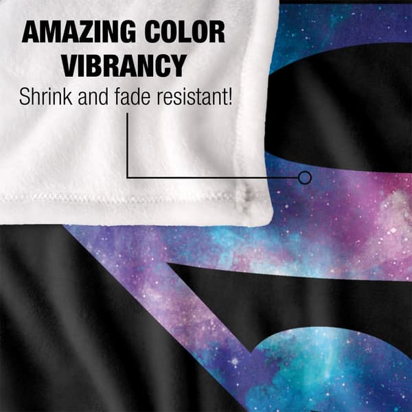 Superman Galaxy Logo Blanket