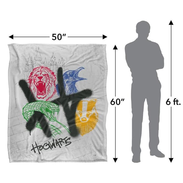 Harry Potter Hogwarts Graffiti Blanket